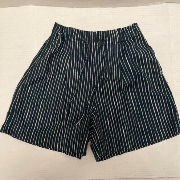Marimekko Uniqlo  * Women's Shorts, Linen Blend, Pockets ,Green, High Waist - Picture 10 of 14